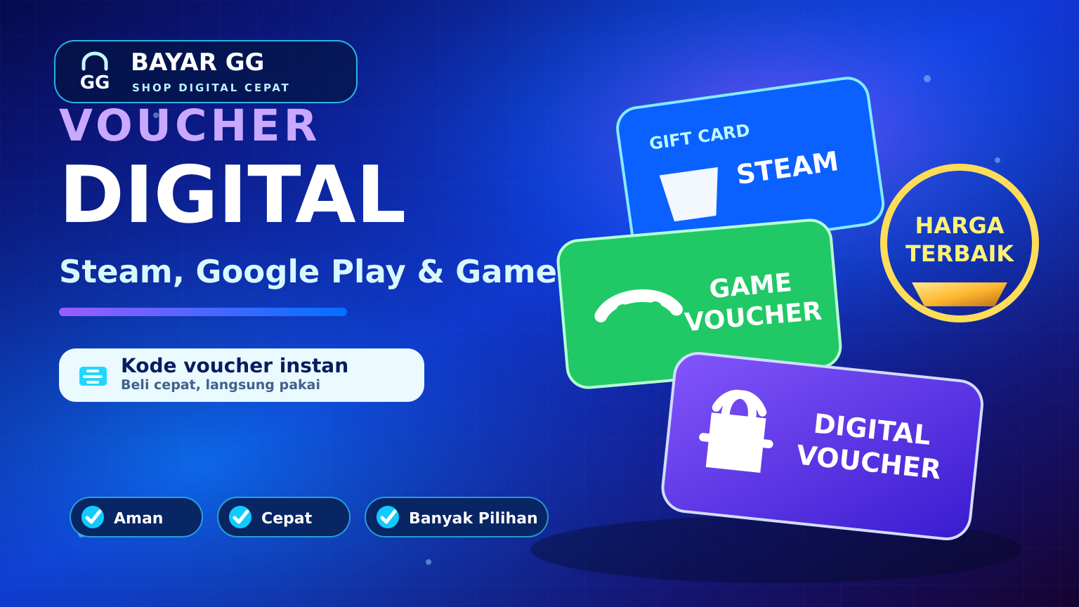 Voucher — Steam, Google Play & Voucher Game