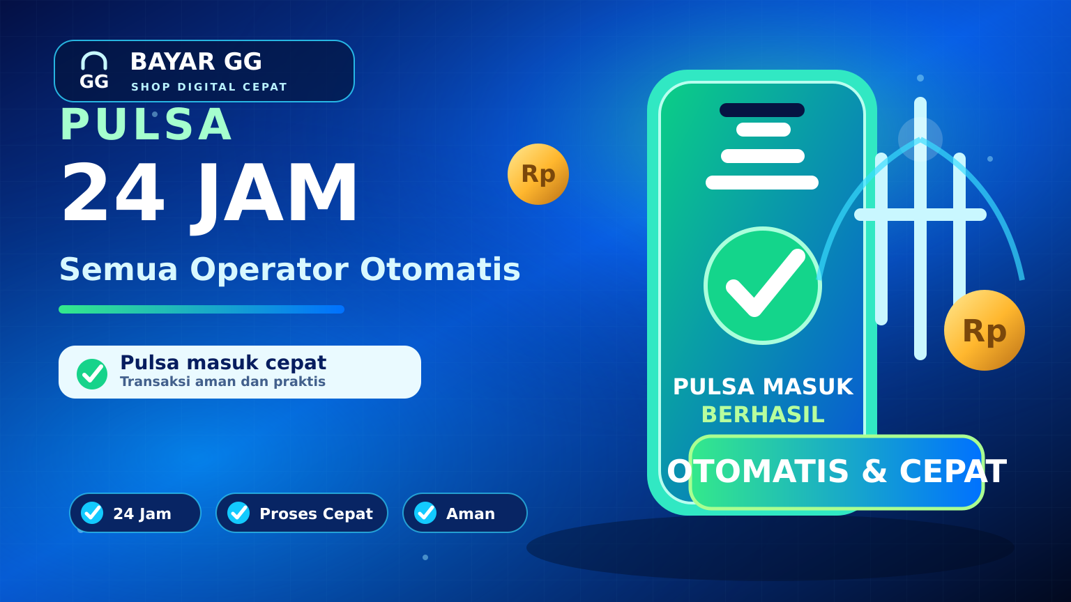 Pulsa — Isi Pulsa Semua Operator 24 Jam